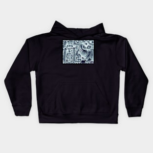 Indian Temple Art Kids Hoodie